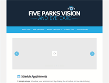 Tablet Screenshot of fiveparksvision.com